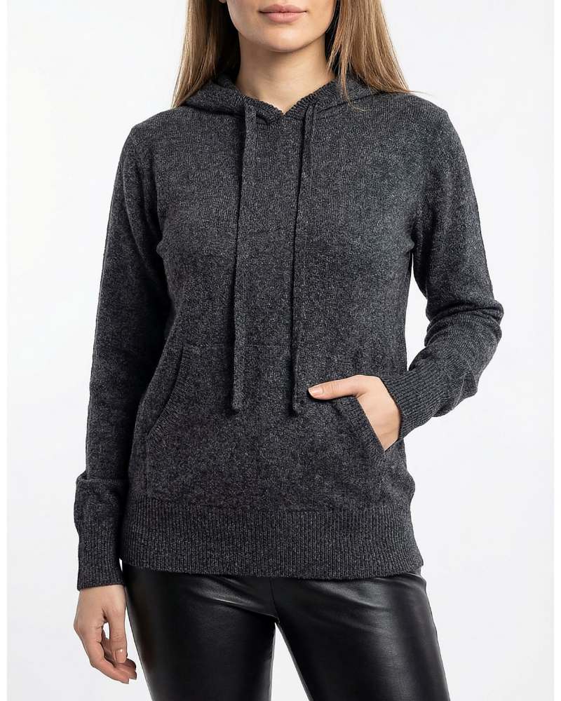 هودی بافت زنانه جیب کانگوروی ظریف ریزبافت کد 1942