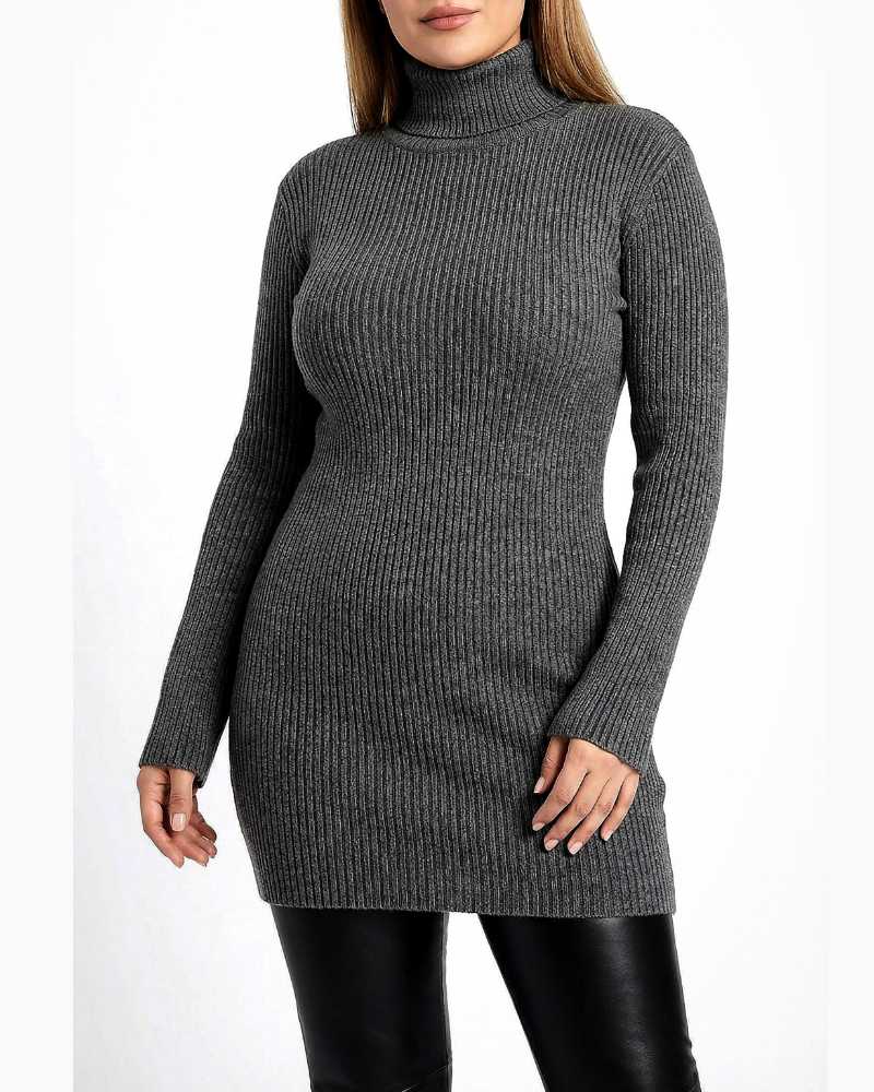 بلوز بافت جذب زنانه یقه اسکی کبریتی آستین بلند نخ اکریل کد 1947