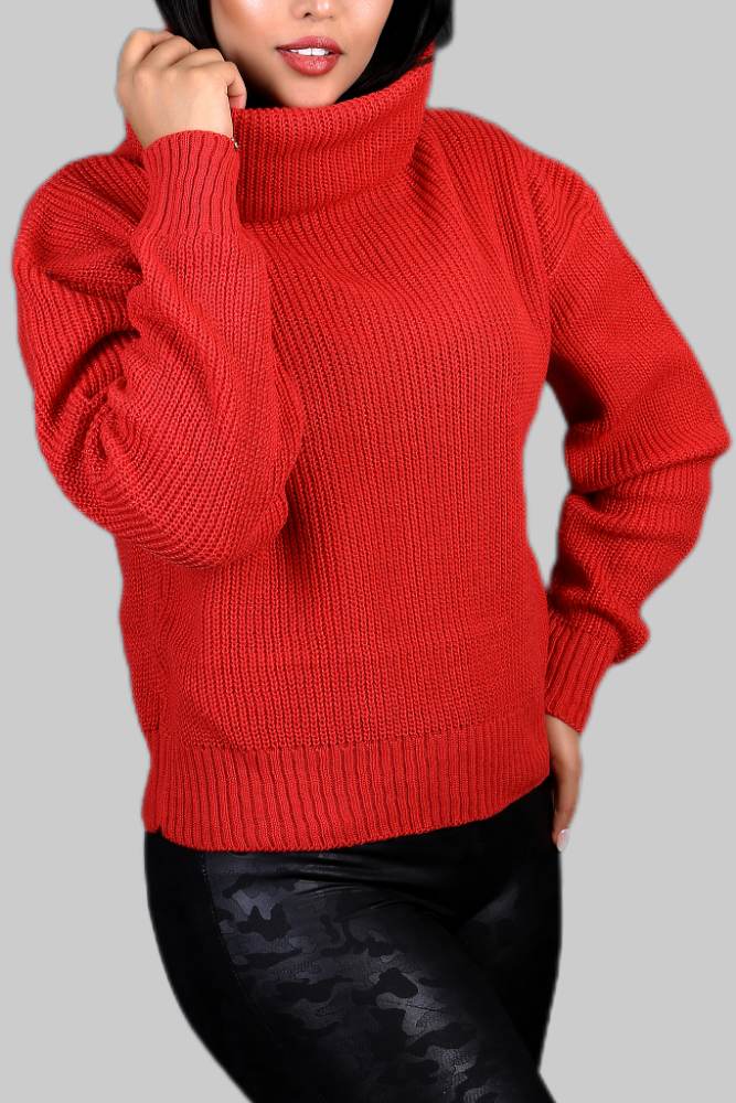 بلوز بافت زنانه کوتاه یقه شل آستین بلند جودان بافت کد 1958