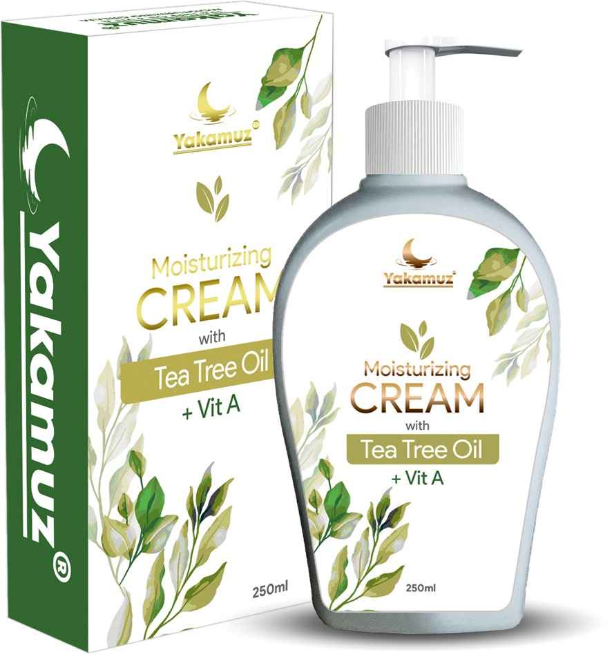 کرم مرطوب کننده و آبرسان روغن برگ درخت چای و ویتامین A یاکاموز