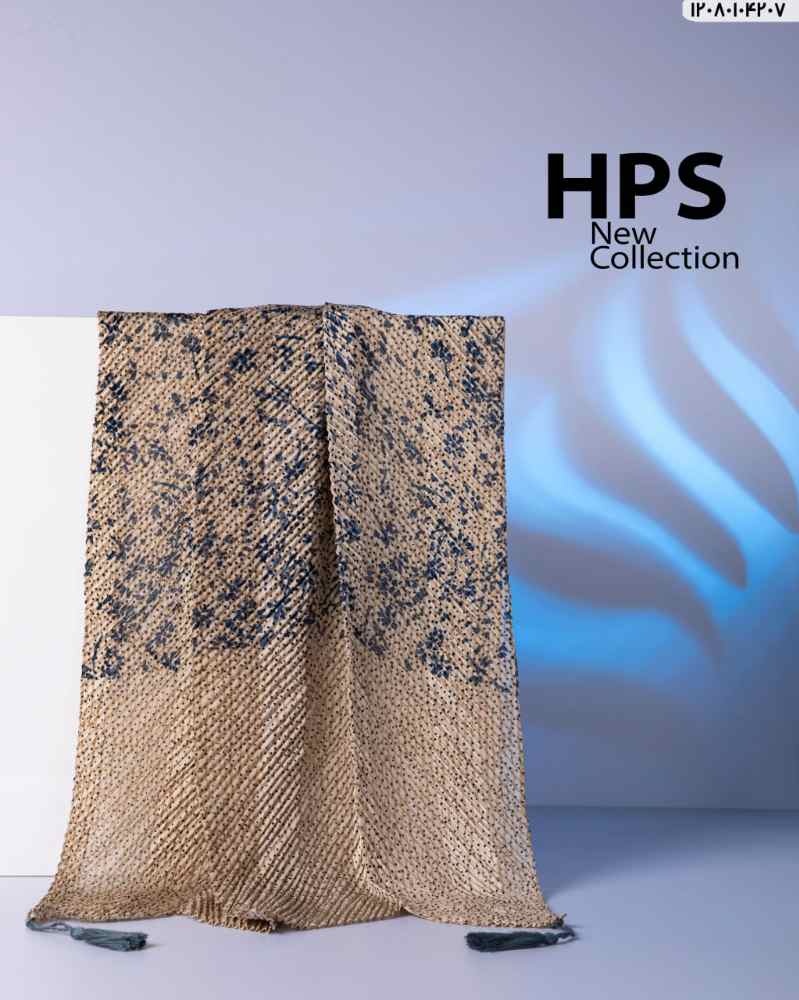 شال رته دور دوخت پلیسه منگوله دار حاشیه تک رنگ برند hps کد 017