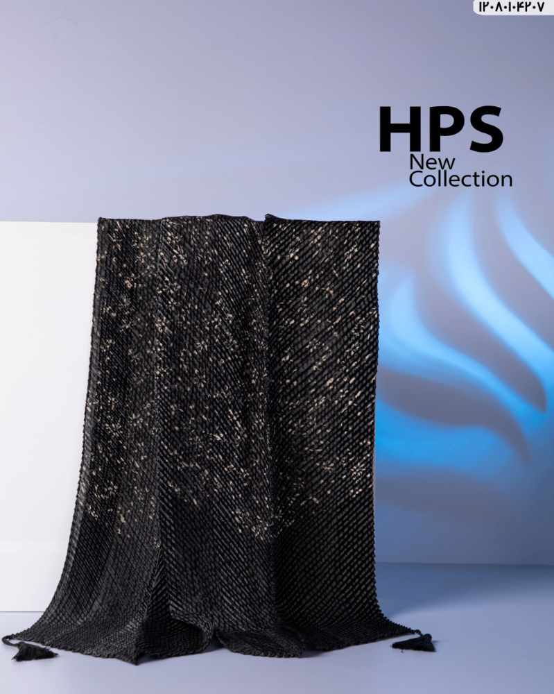 شال رته دور دوخت پلیسه منگوله دار حاشیه تک رنگ برند hps کد 017
