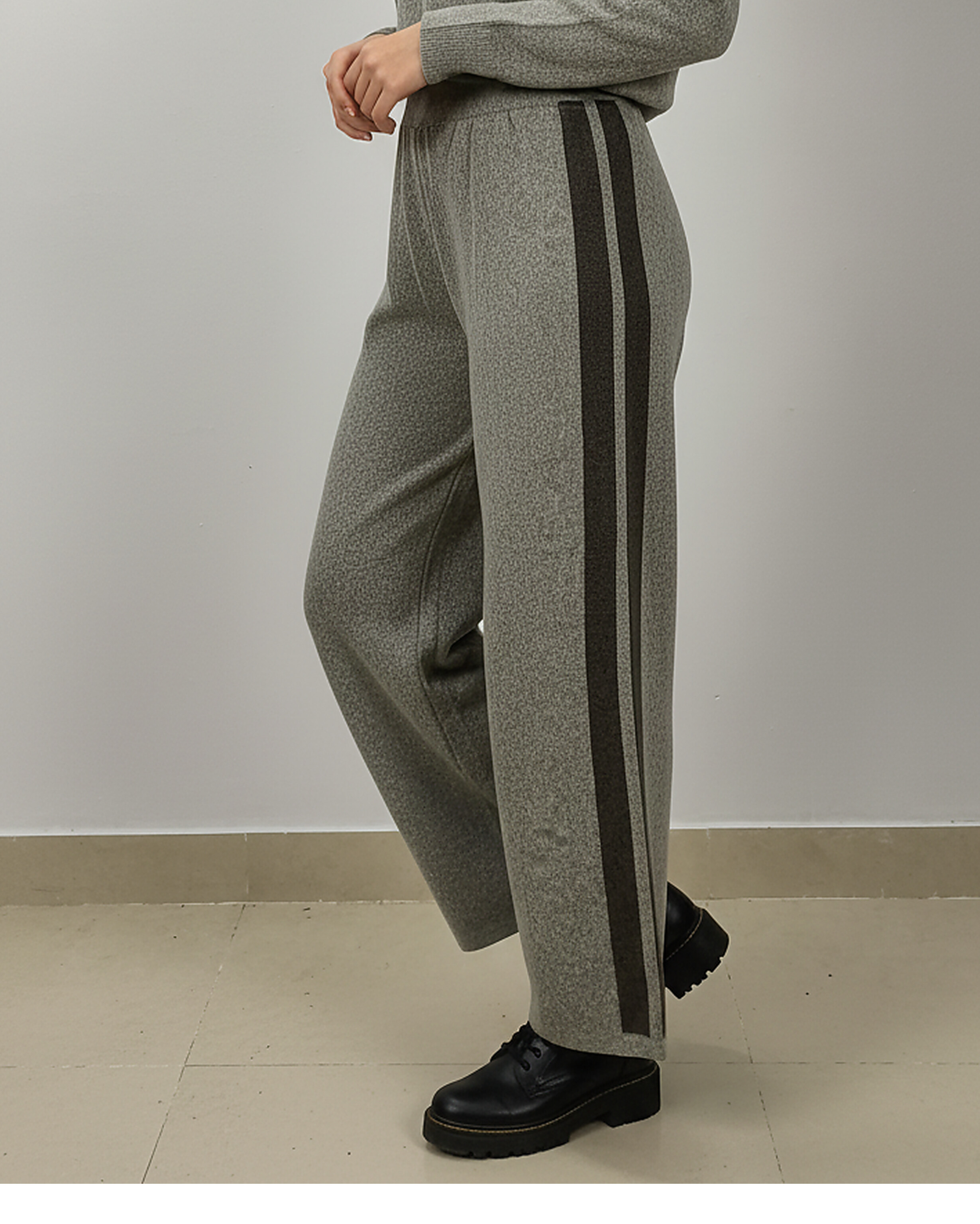 شلوار بافت بغل دو خط نیم بگ قد ۹۵ کمر کش زنانه کد 1869