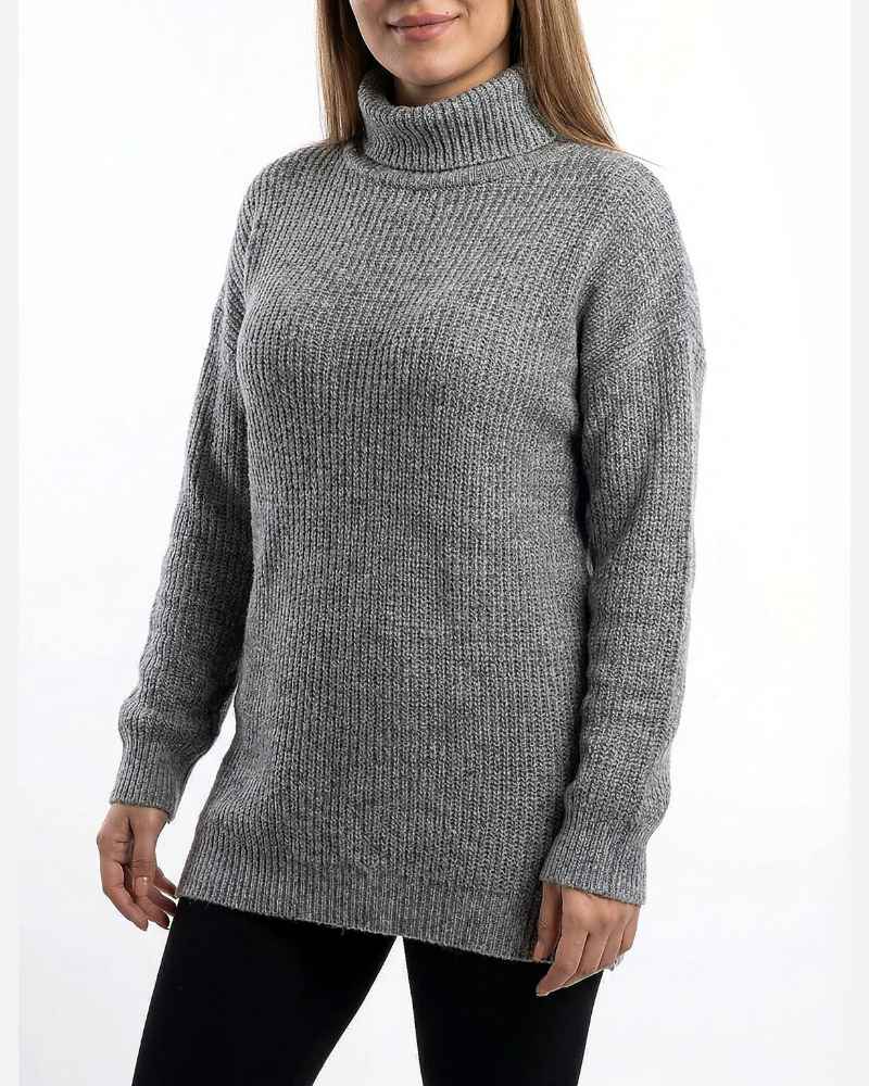 بلوز بافت زنانه یقه اسکی جودان بافت آستین بلند کد1953